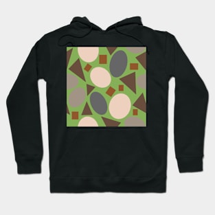 Geometry on Soft Green Repeat 5748 Hoodie